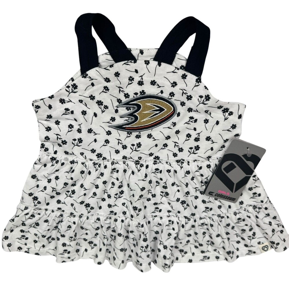 Anaheim Ducks Size 12-18 Months Baby Infant Toddler Girls Dress Embroidered NHL